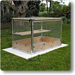 The assembled travel house Travel house assembled